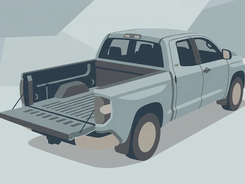 タンドラ荷台(カーゴベッド)のイラスト
